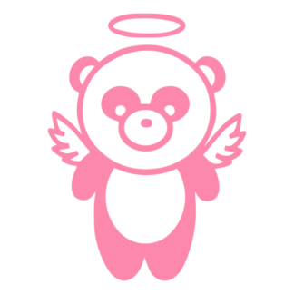 Angel Panda Wings Decal (Pink)
